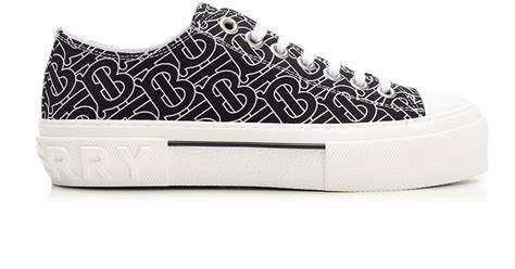 black and white Burberry sneakers